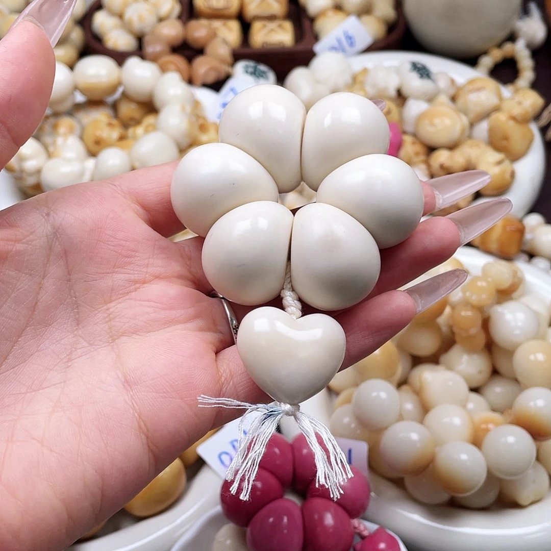 吊坠白玉菩提一串成品c