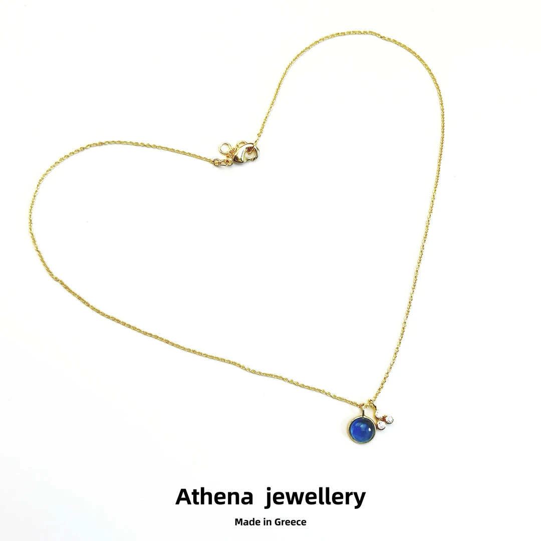 铜合金项链 【蓝灯泡】爱觅Ermis轻奢简约百搭精致项链45+5cm