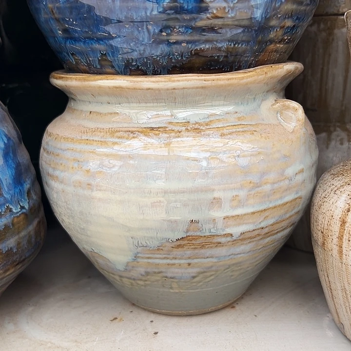 景德镇精品花盆口14高13