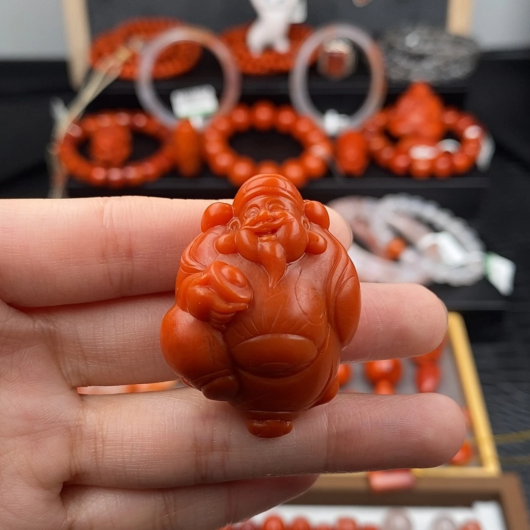 南红玛瑙未镶嵌四川凉山瓦西财神