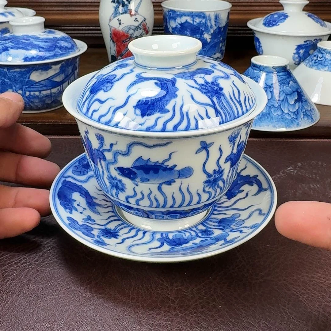 瓷片中**城现代景德镇陶瓷手绘茶具