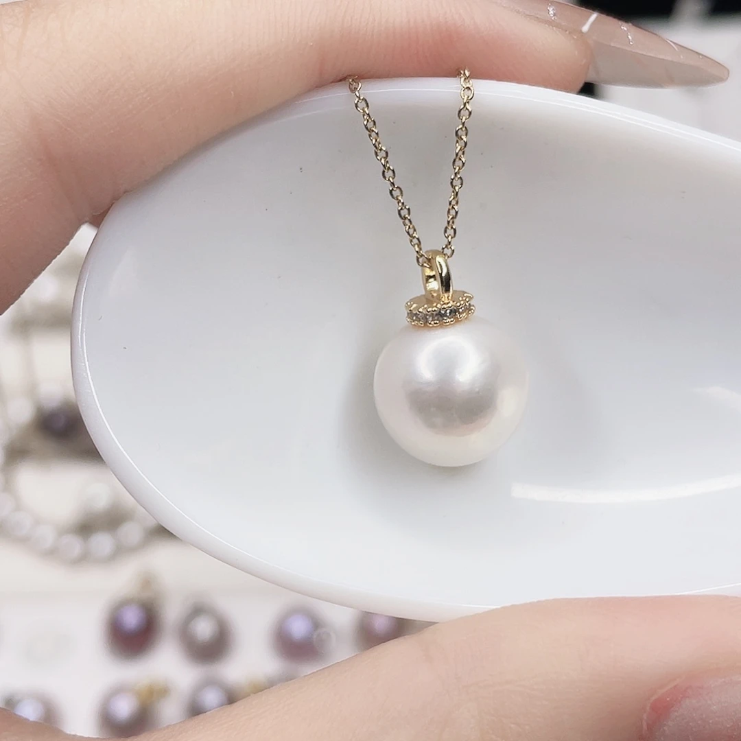 合金淡水珍珠吊坠(赠链)