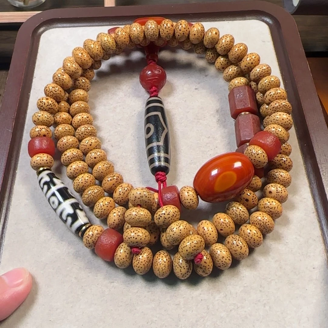 未镶嵌菩提把件星月菩提