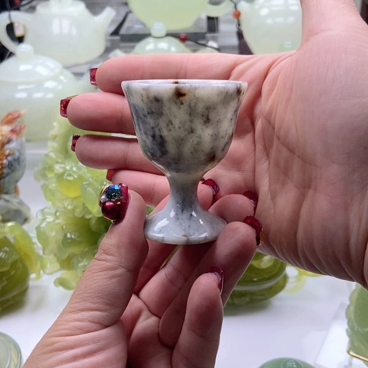 蛇纹石玉壶未镶嵌8***7