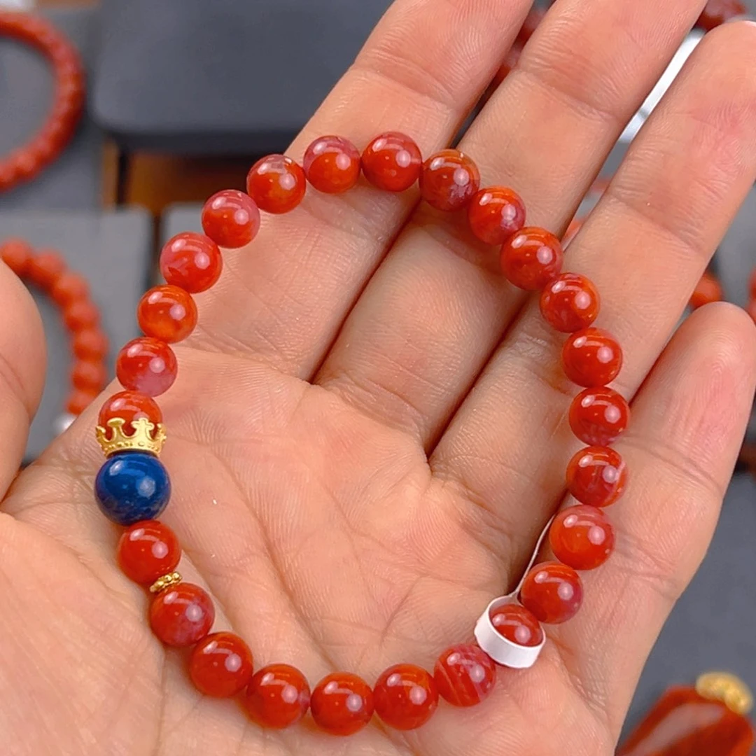 手链未镶嵌南红玛瑙7mm