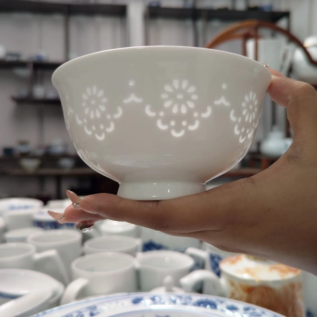 瓷幽梦饭碗一个带底款