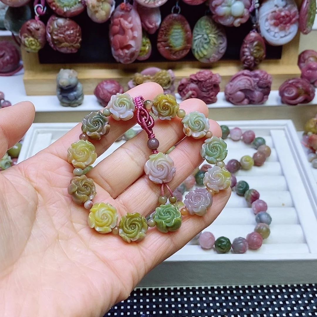 玛瑙/玉髓盐源玛瑙手链未镶嵌