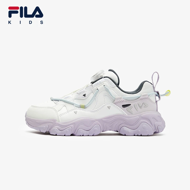 【猫爪】斐乐儿童拼接机能风2024冬季中大童儿童复古跑鞋K15B441113