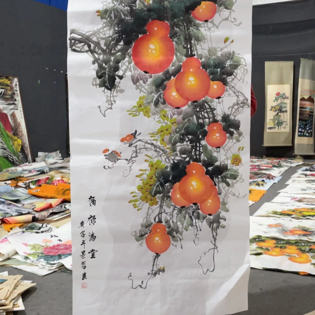 国画国画作品画心一张