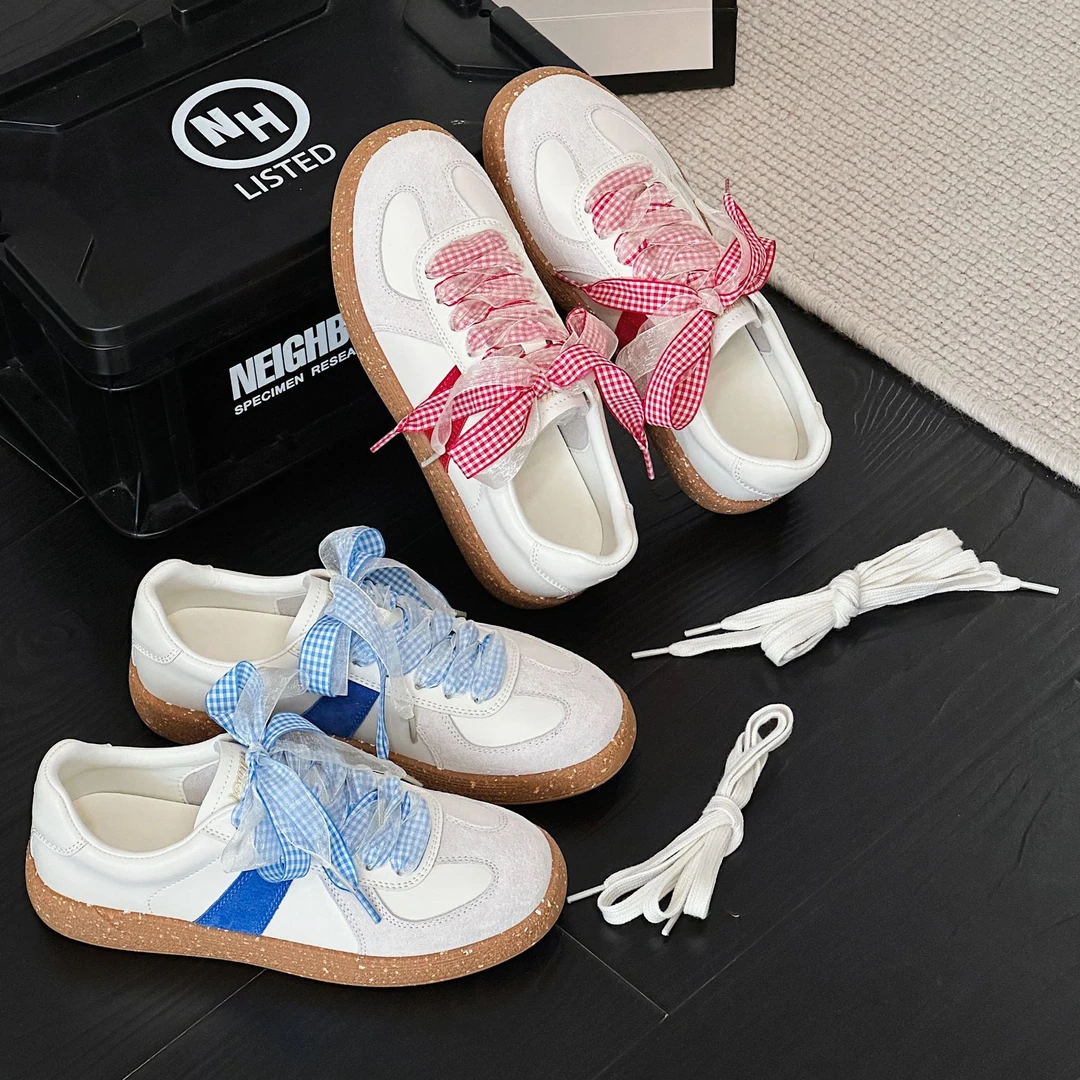 【女鞋】韩版德训鞋2025春季新款学生百搭轻便软底运动休闲板鞋