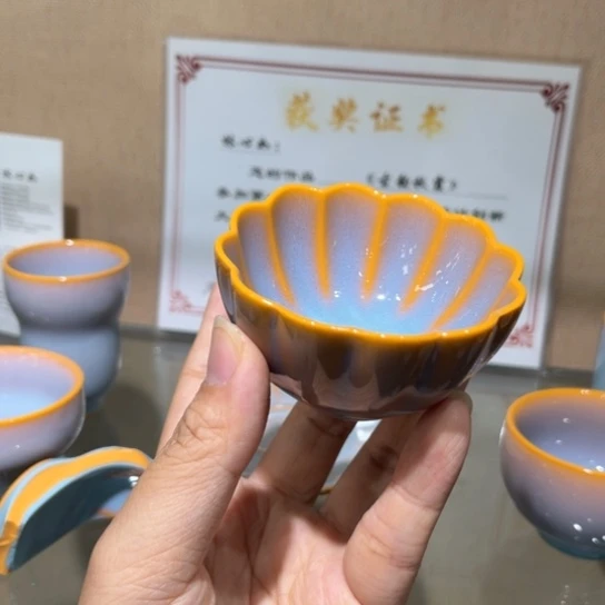 瓷片陶瓷茶器陶瓷汝瓷