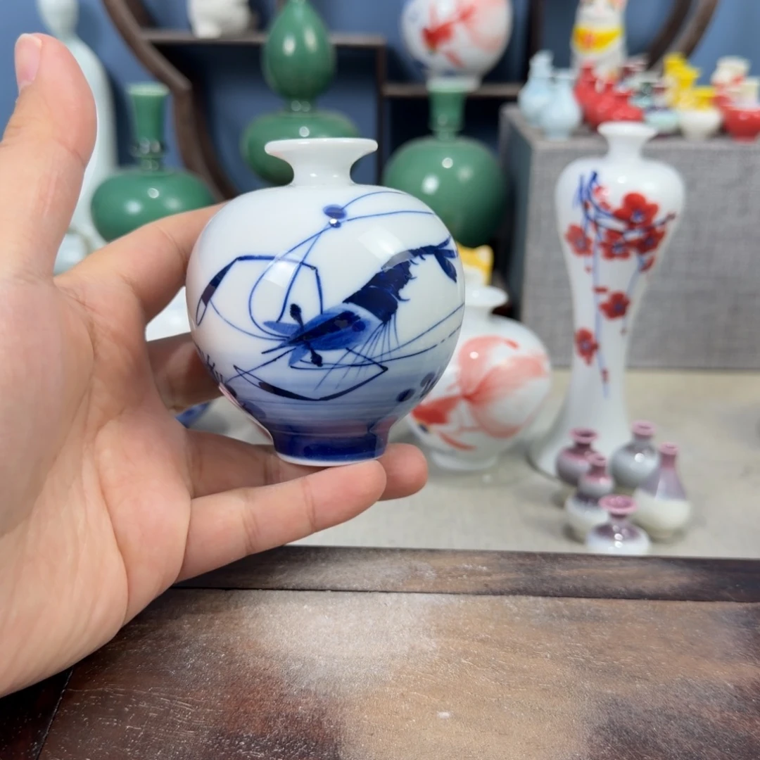 陶瓷手工小花器摆件