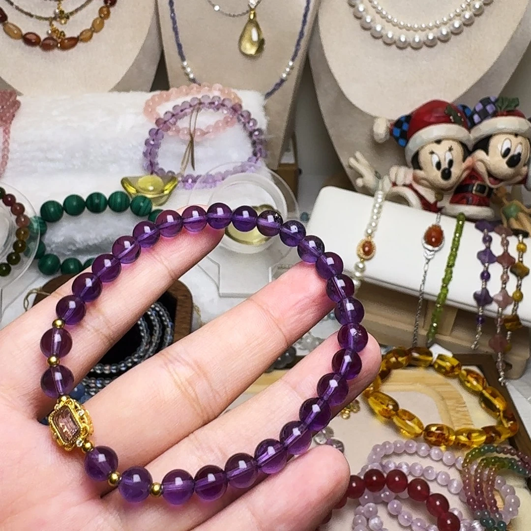 水晶手链银S925镶嵌