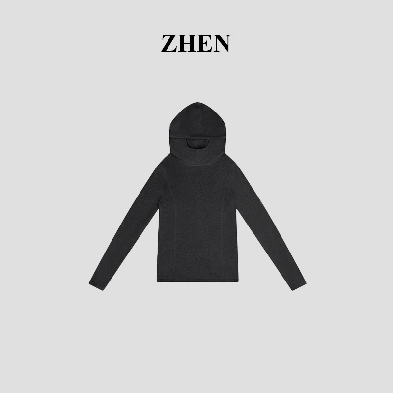 【ZHEN】25K01958 2025新款时尚气质休闲百搭长袖上衣女针织