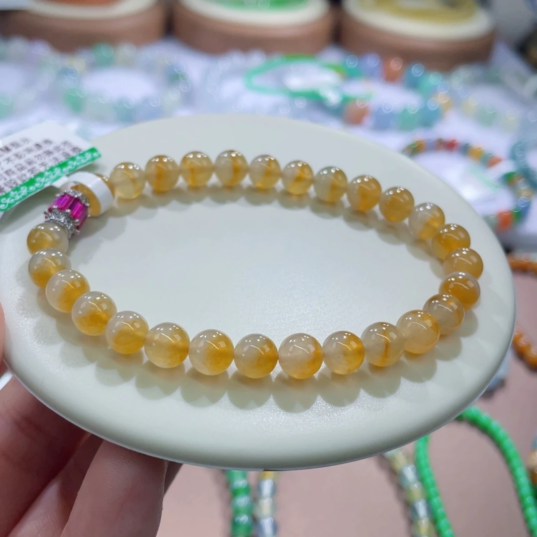 未镶嵌手链翡翠聚宝盆卡6+