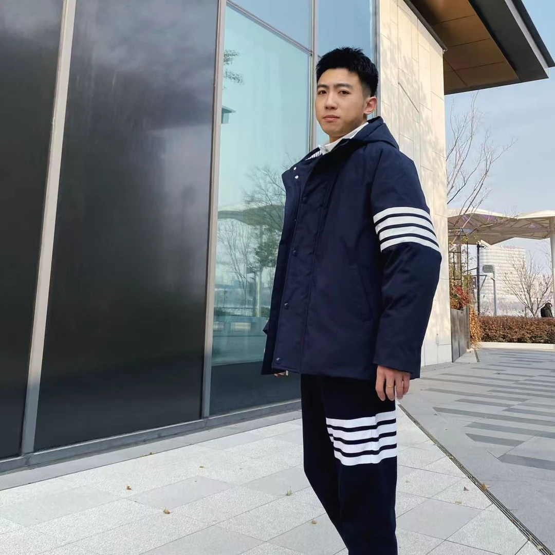 汤老师四杆短款白鹅绒派克服宽松版男女同款（W1）