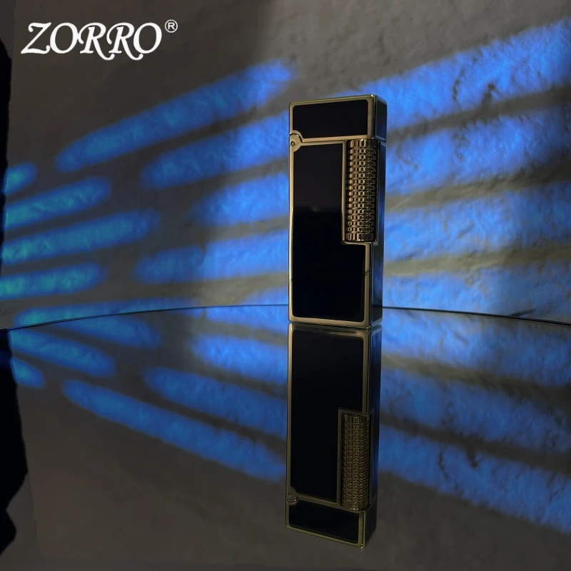 ZORRO/佐罗翻盖煤侧滑煤油打火机便携商务礼品高档树脂金工艺窄机