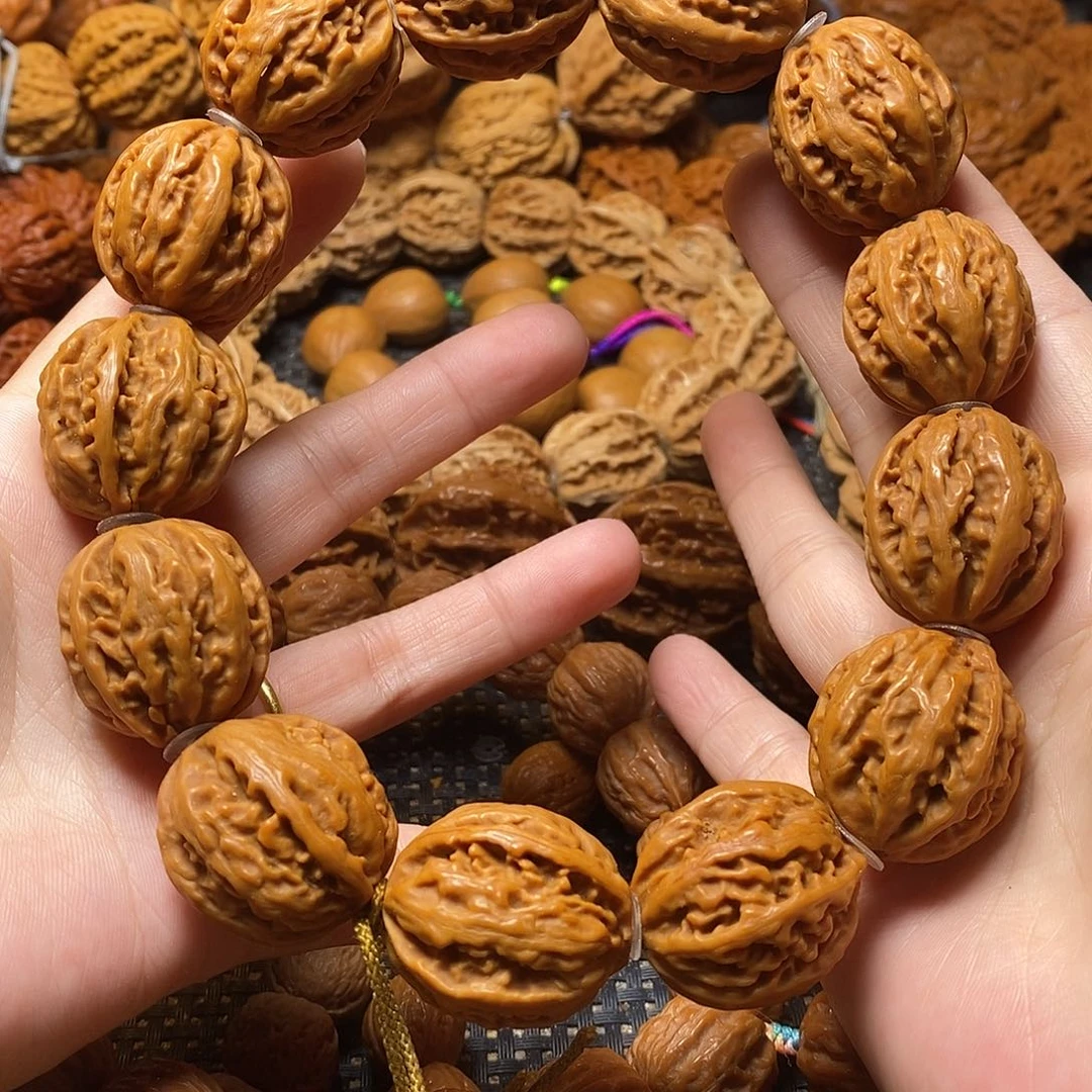 文玩核桃手串粗筋麻花手持