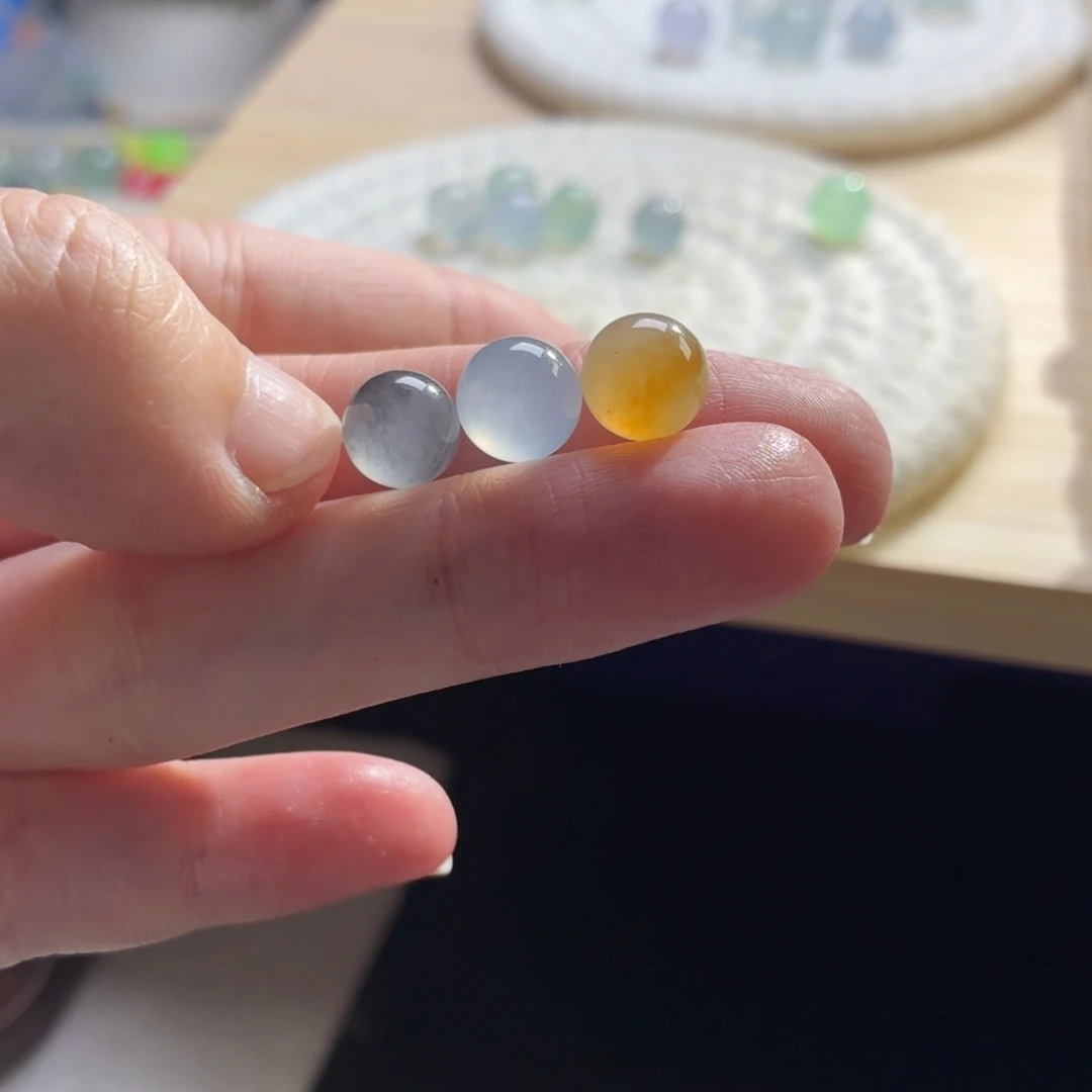 黑***果翡翠散珠翡翠1427