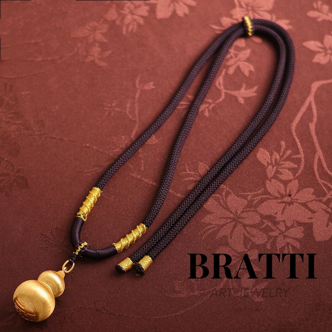 Bratti珠宝足金999葫芦吊坠项链（大号）-ZJ250802