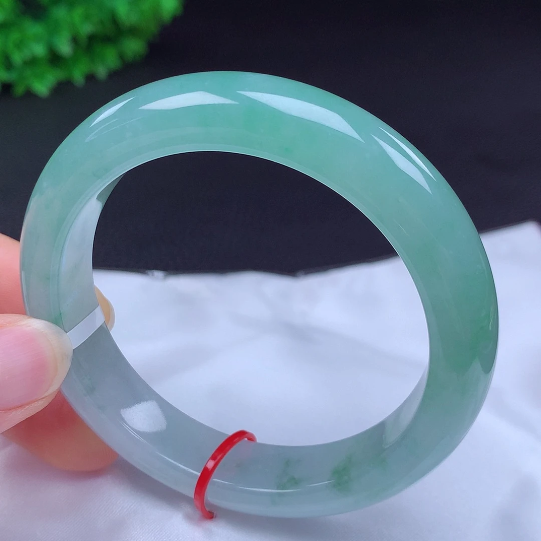 翡翠未镶嵌手镯58圈681213