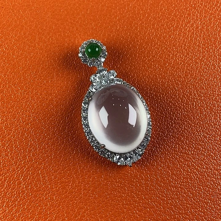 石英质玉银S925镶嵌颈饰