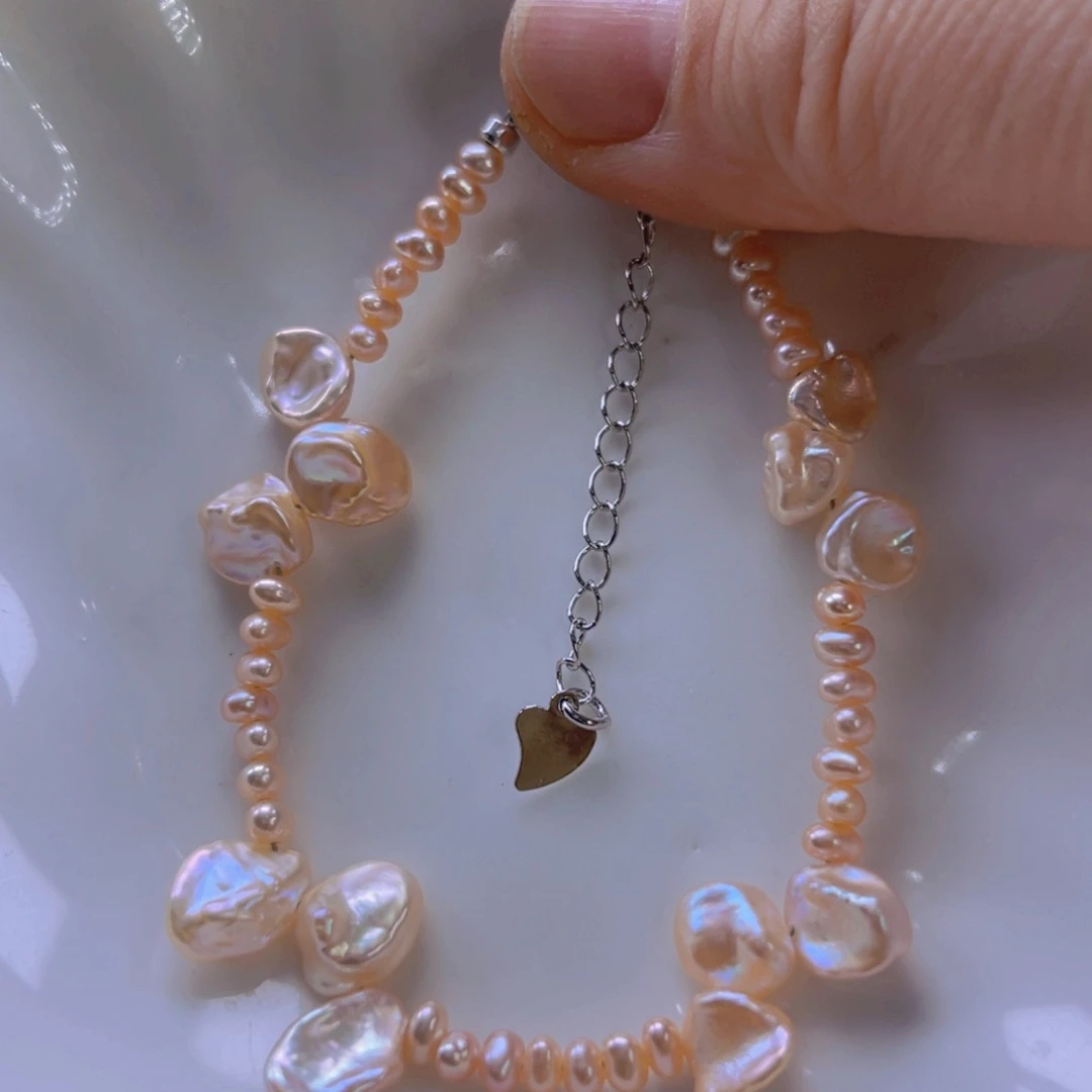 淡水珍珠手绳合金