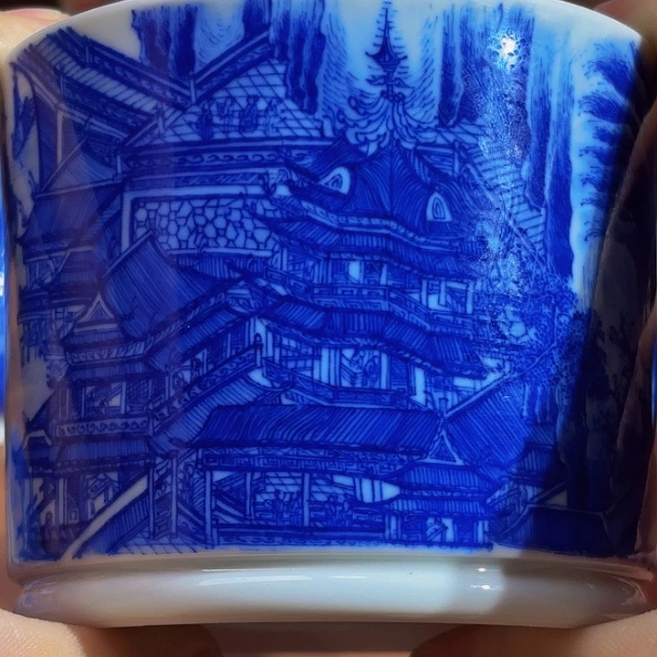 x***k青花手工手绘杯子