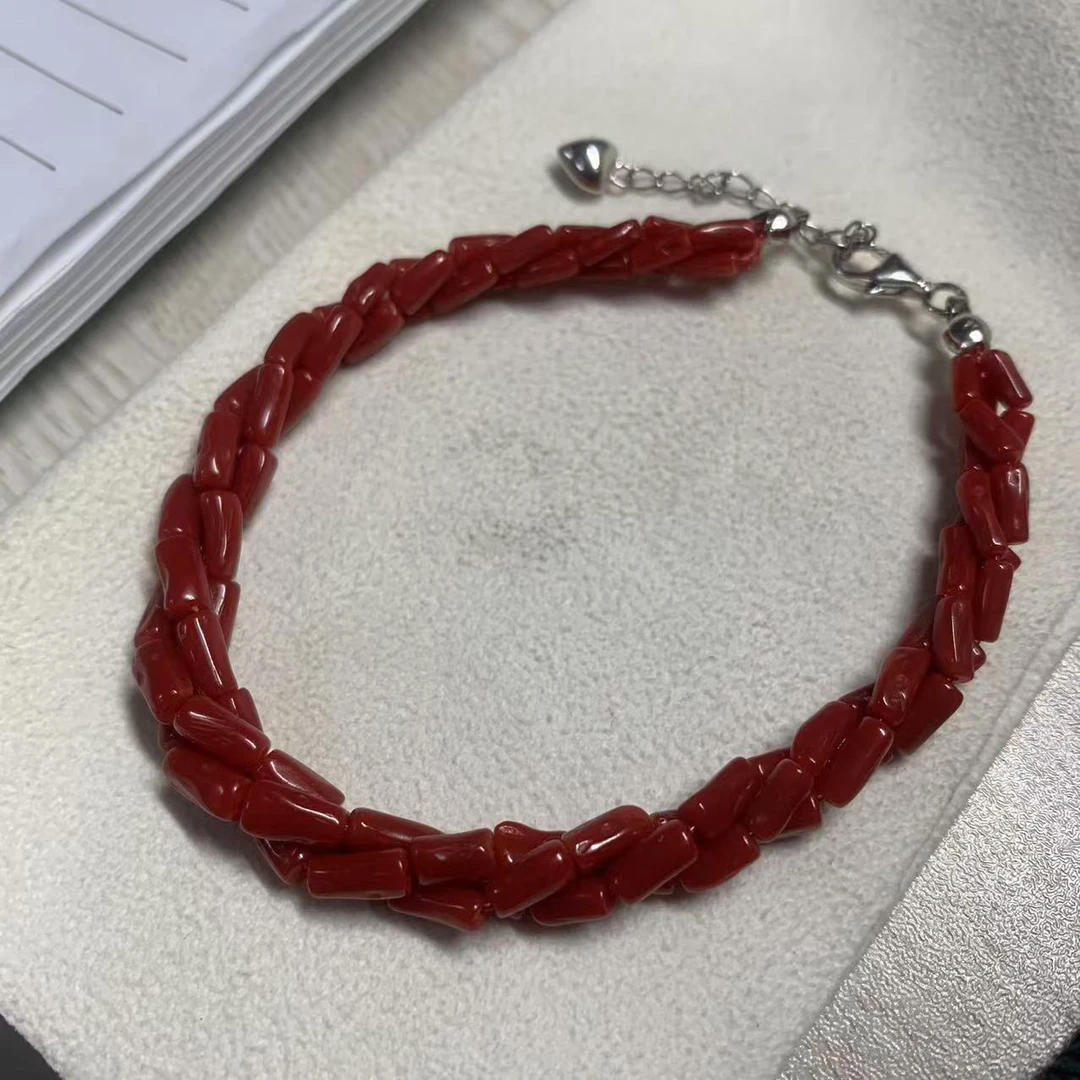 科西卡牛血三卷手链