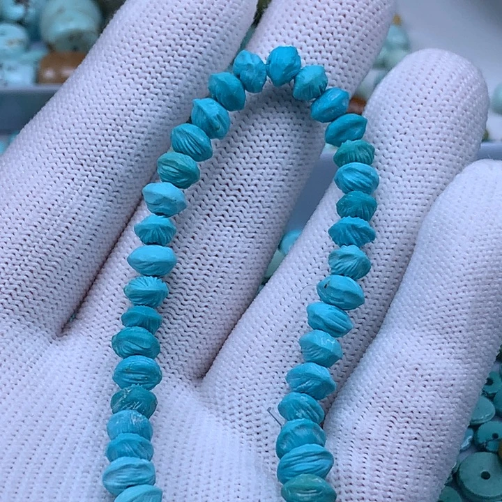 绿松石9K金镶嵌珠宝奇石