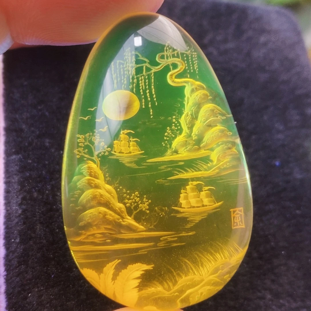 【闪购商品】金珀吊坠(不含链)未镶嵌