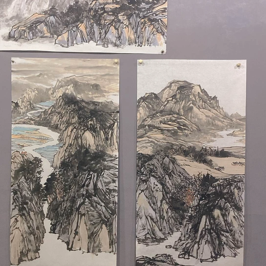 内***健国画刘加强老师作品