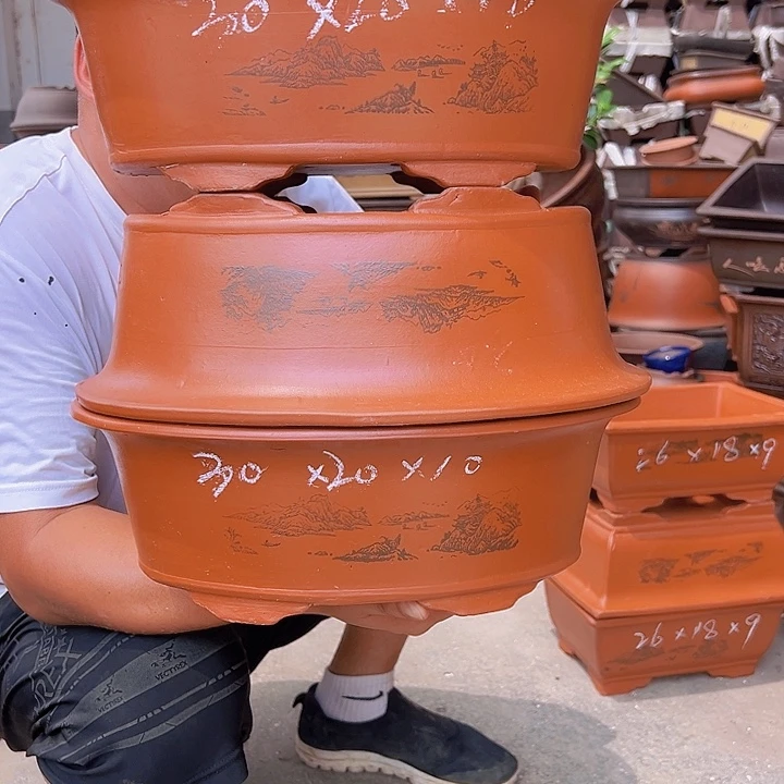 紫砂花盆紫砂花盆