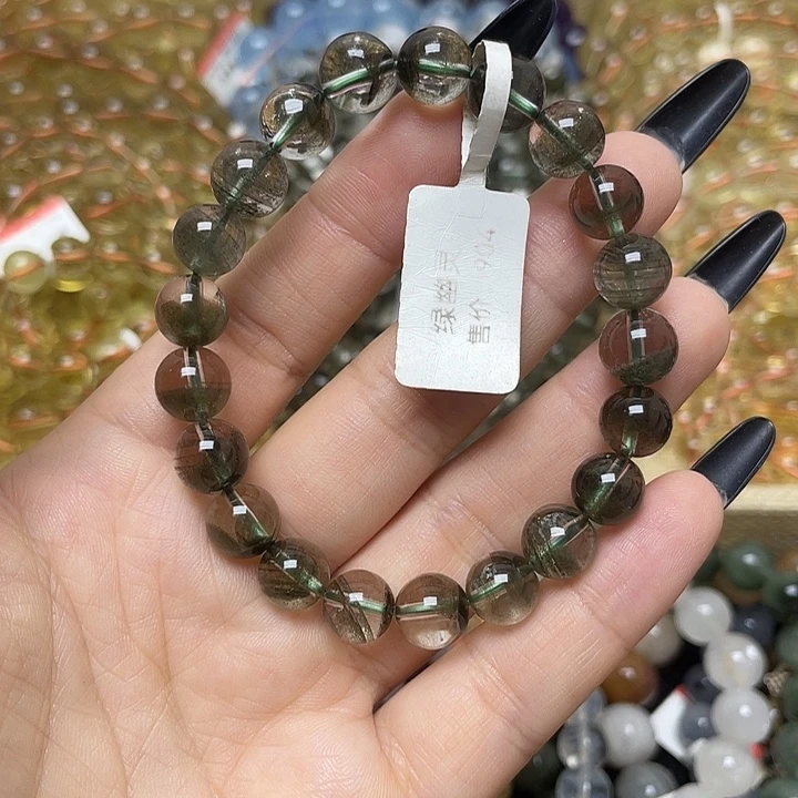 未镶嵌手链水晶千层绿幽灵9.3