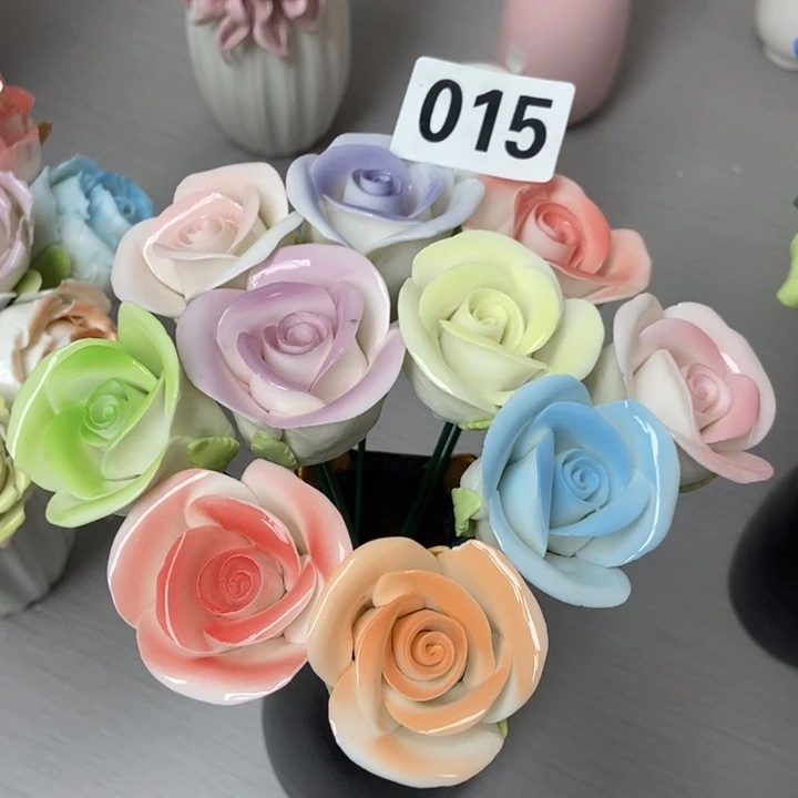 陶瓷手工制作陶瓷花