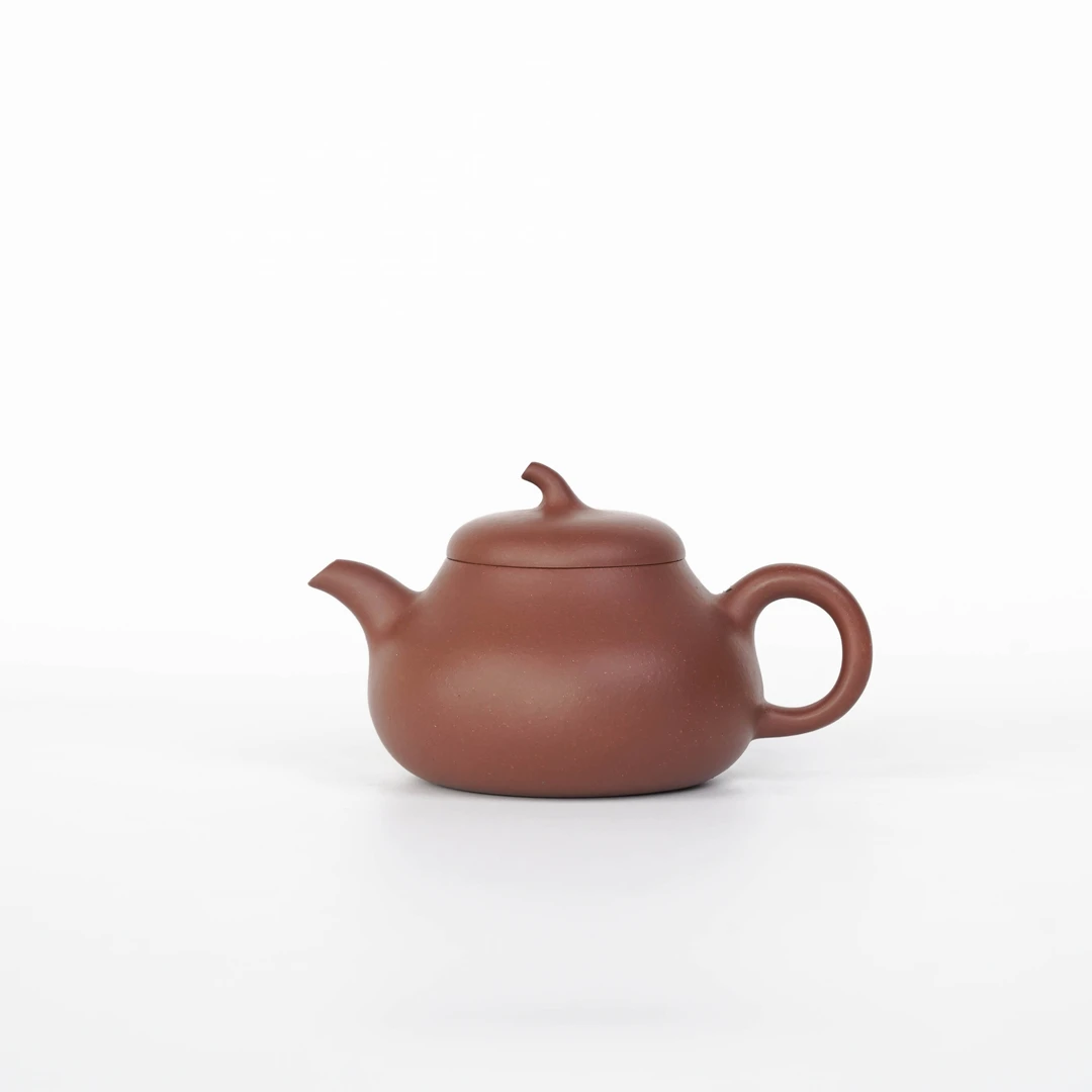 本无｜小容量茄瓜壶宜兴原矿无添加红皮龙150cc半手制茶具