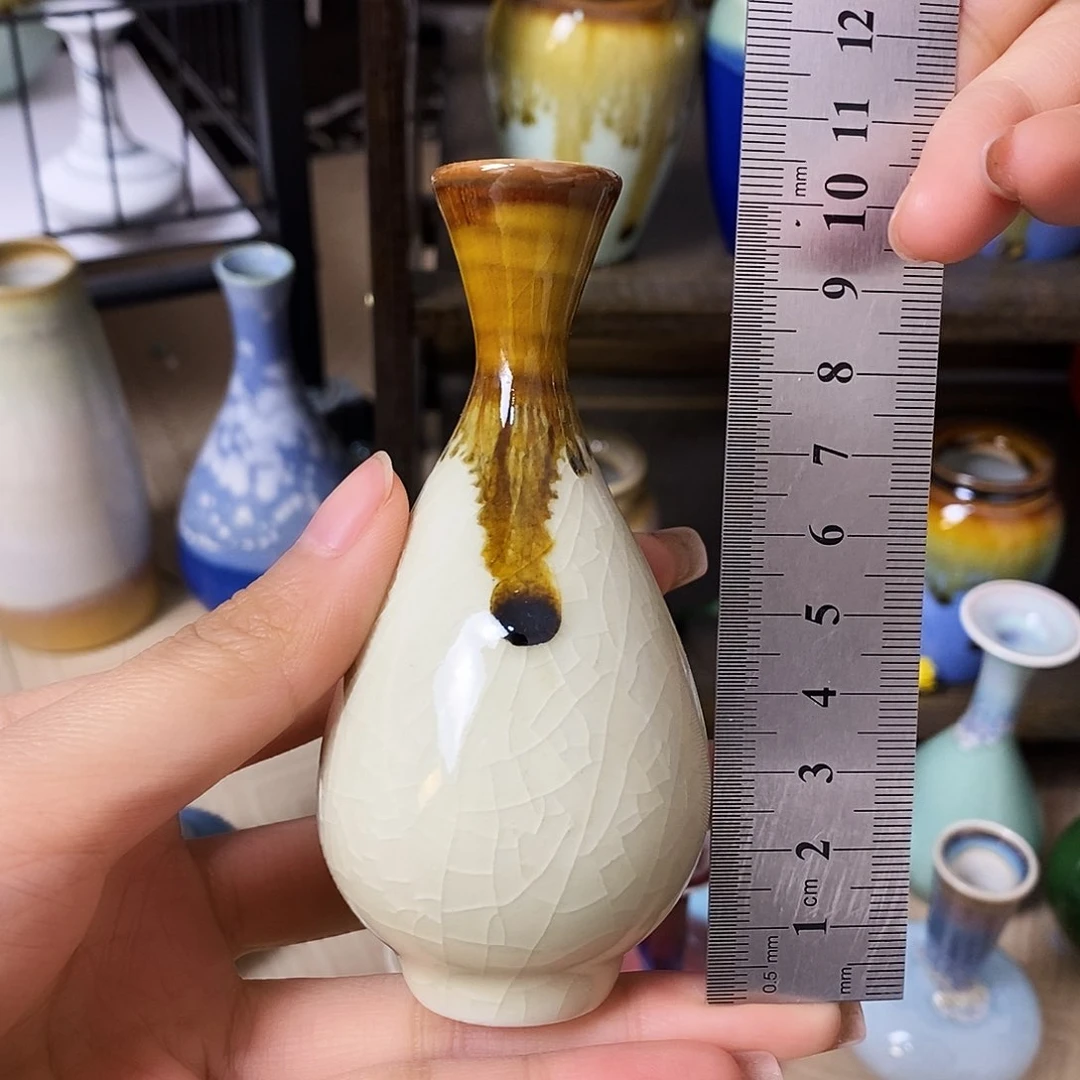 摆件景德镇高温陶瓷小花瓶
