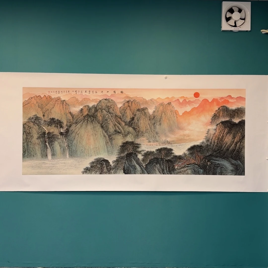 国画云**心何润杰小八尺山水