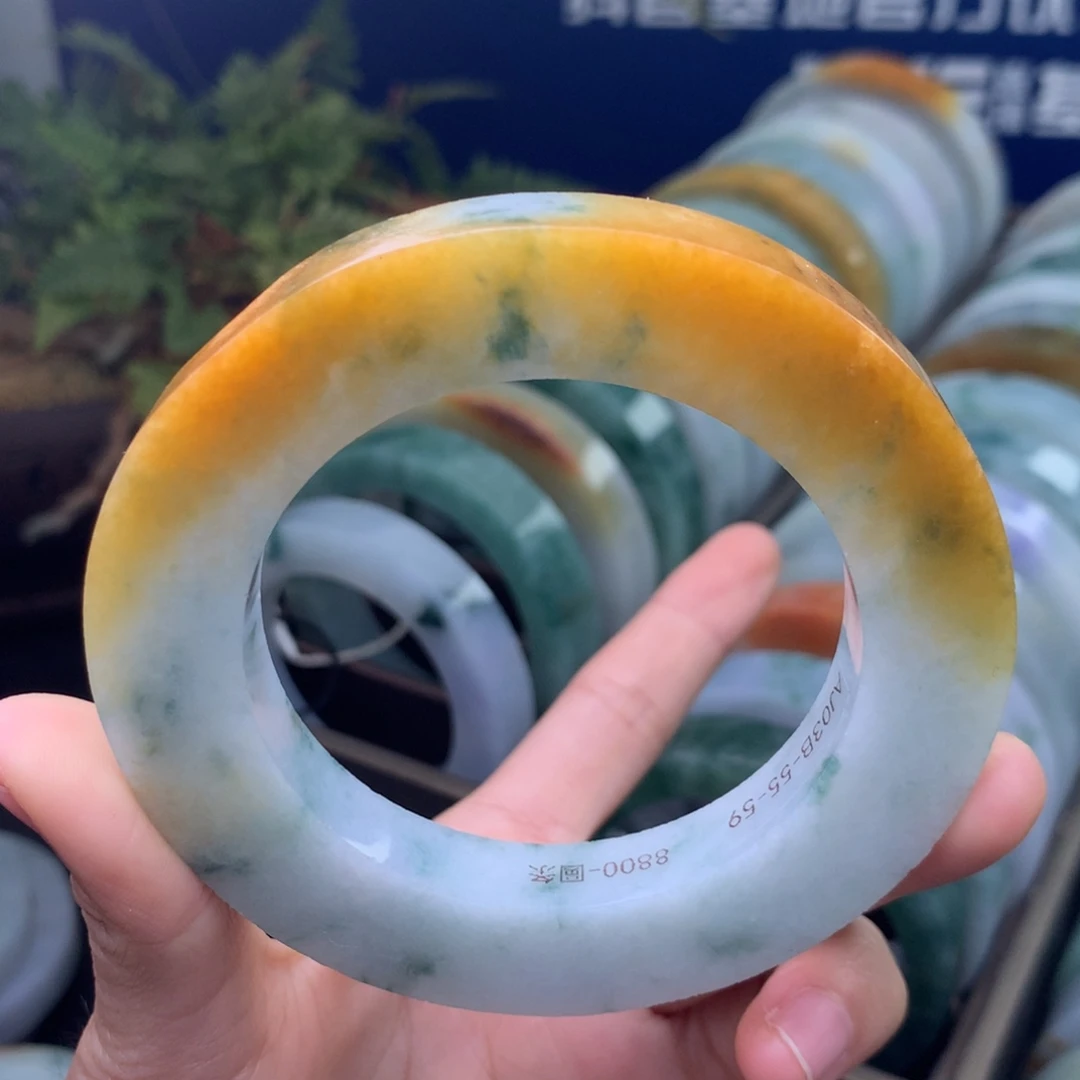 定制翡翠未镶嵌手镯定制不退不换