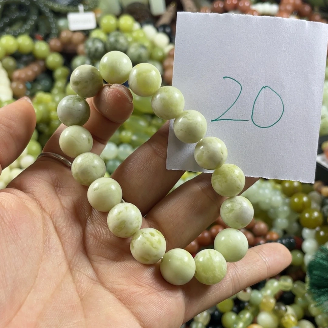 未镶嵌蛇纹石玉手链