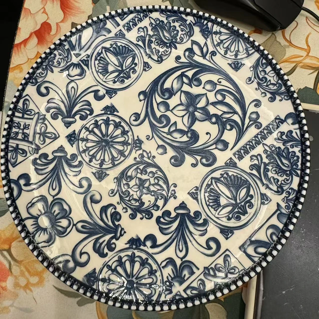 【欧美外单】青花圆盘
