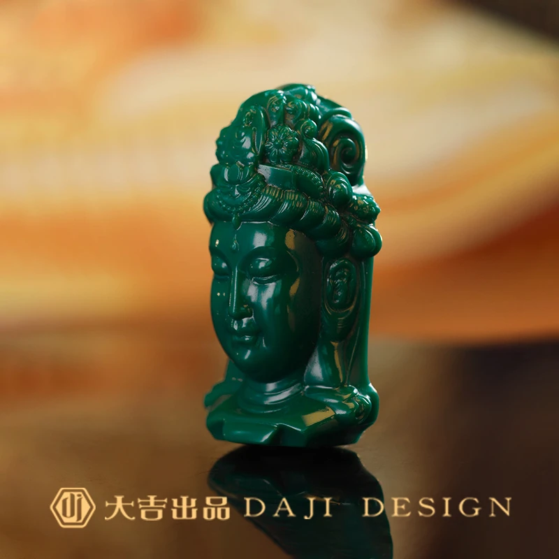 【大吉出品】L-L专属-观音挂件地狱色观自在吊坠雕刻件手把件项链