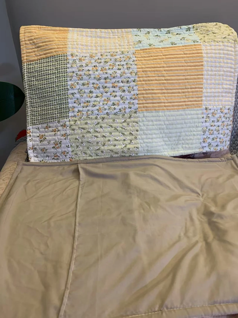 【花梦语】48*74cm高端简约风水洗棉枕巾枕套