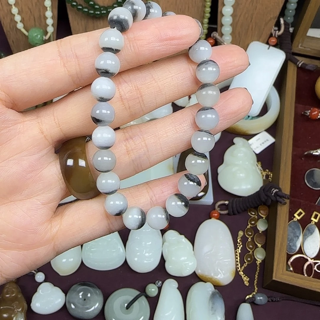 和田玉未镶嵌手链