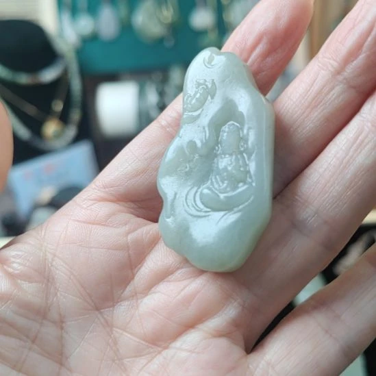 和田玉未镶嵌挂件