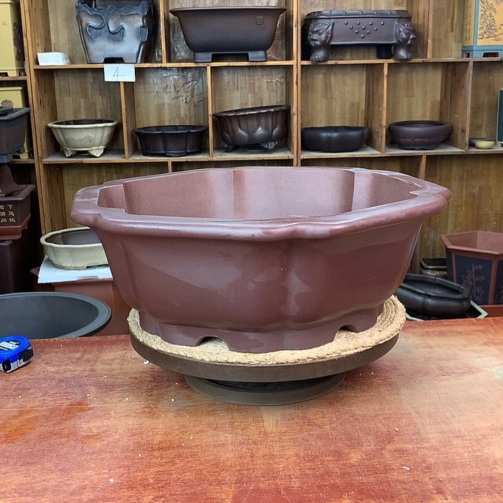 宜兴紫砂工艺花盆