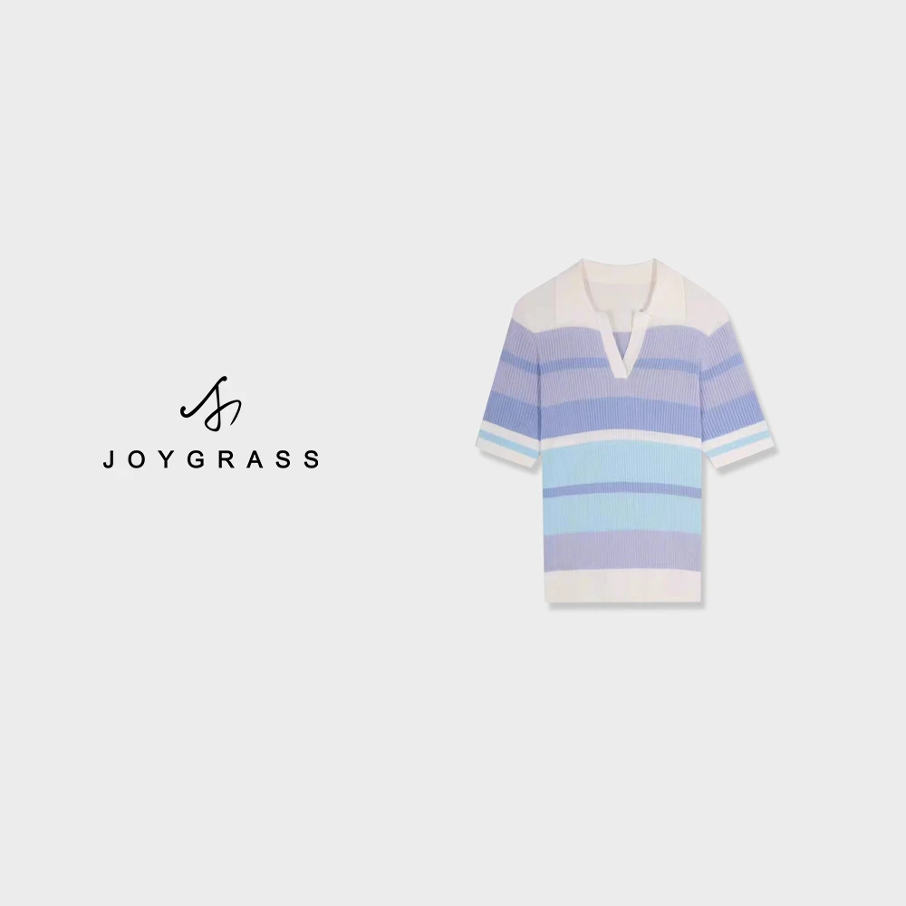 JOYGRASS【薄雾星阑·柔纤】极简通勤针织衫Z-06330