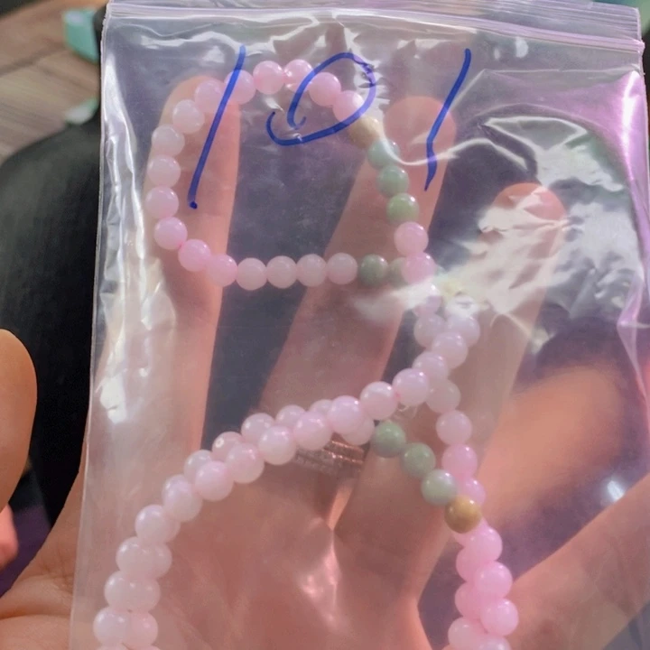 翡翠未镶嵌颈饰长珠-101