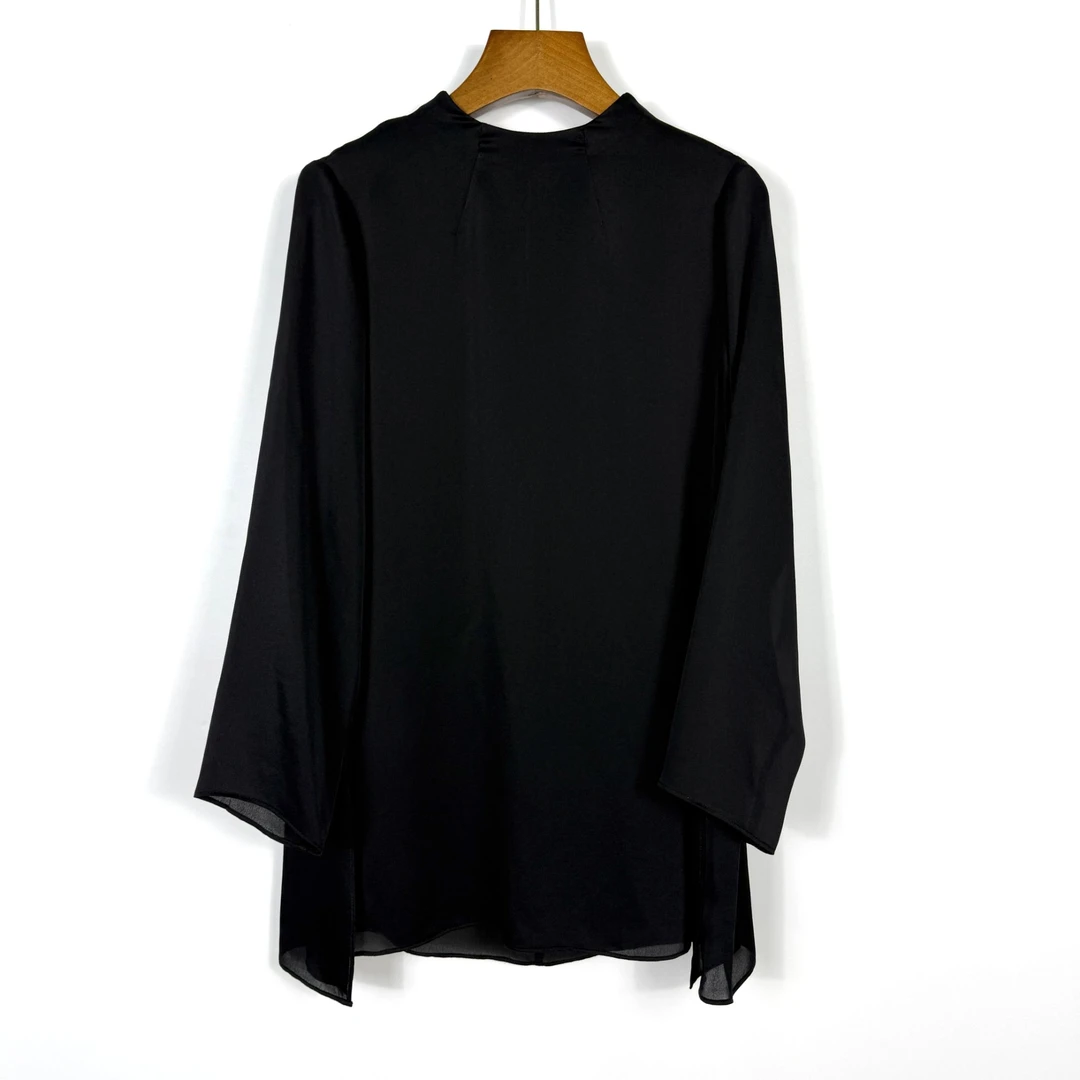 朱总原创设计XZS107X时尚桑蚕丝乔其缎上衣