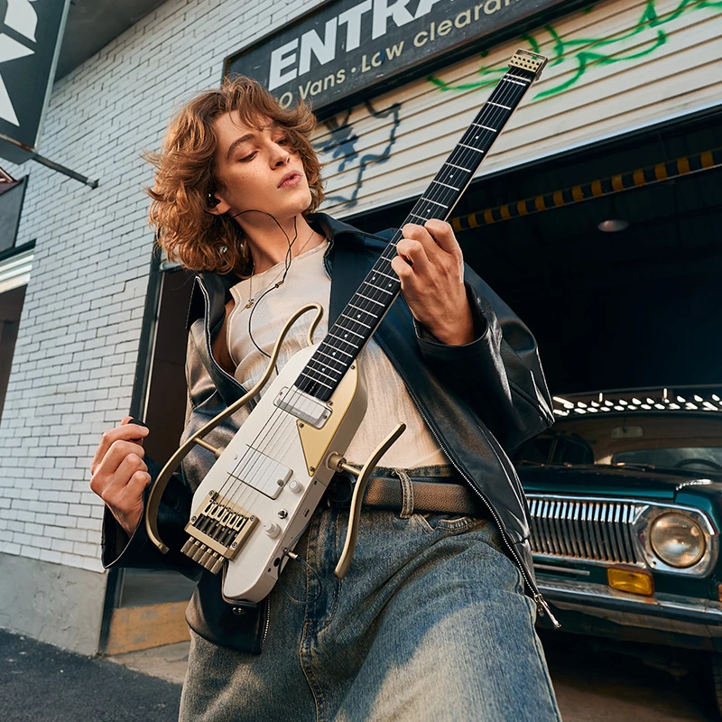 Donner唐农HUSH-X PRO电吉他无头便携智能吉他可拆卸进阶内置效果